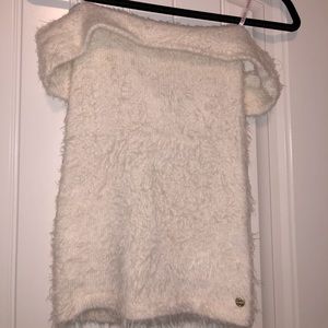 Furry Strapless shirt!!